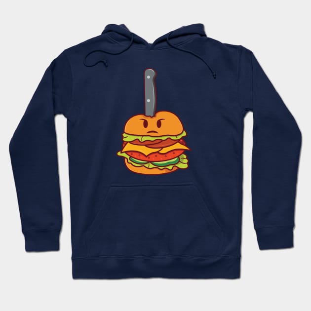 Cute Character - Mad Burgers Hoodie by Ketchup on Cloth